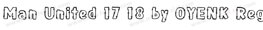 Man United 17 18 by OYENK Regular字体转换
